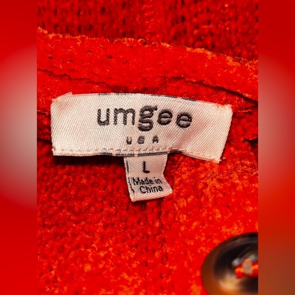 Umgee Chunky Knit Cardigan Women L Coastal Grandmacore Basic Simple Essential - Picture 3 of 7